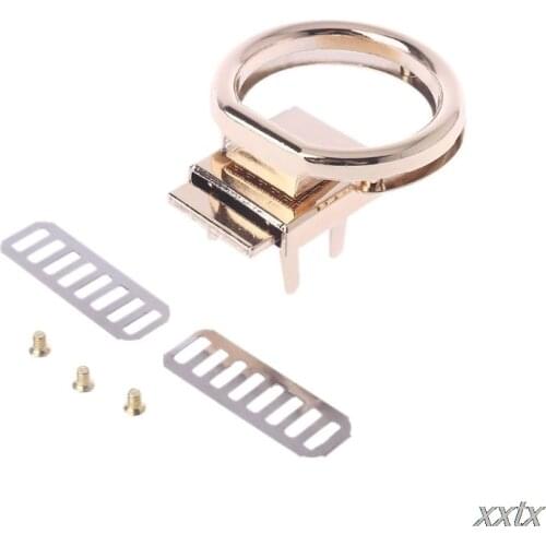 Round Shape Metal Clasp Turn Lock Twist Lock Hardware For DIY Handbag Bag Purse