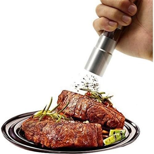 Manual Stainless Steel Salt And Pepper Mill Spice Grinder Pepper Shaker Grinder Herb Kitchen Cooking Tool