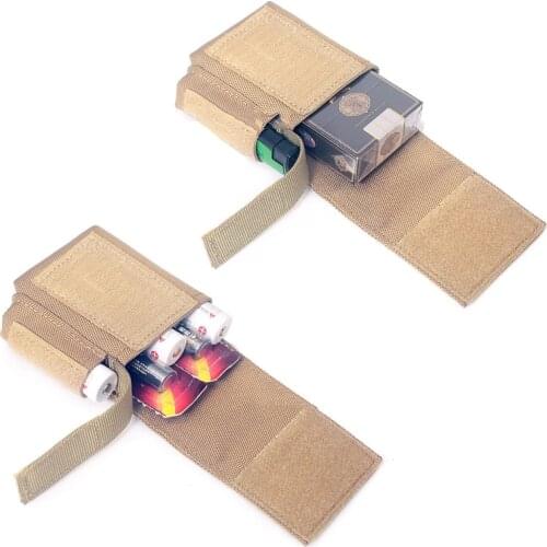 Mini MOLLE Cigarette Storage Bag Pouch Nylon EDC Organizer Small Military Bag Battery Cigarette Case EDC Utility Card Holder