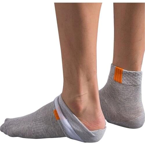 Invisible Silicone Increase Insoles Sock Height Lift Soft Feet Cushion Inner Heightening Pad Women Men Heel Pads Socks E