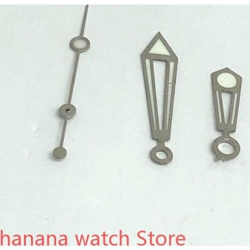 NEW White green luminous watch hands suitable for mingzhu 2813 miyota 8215 movement