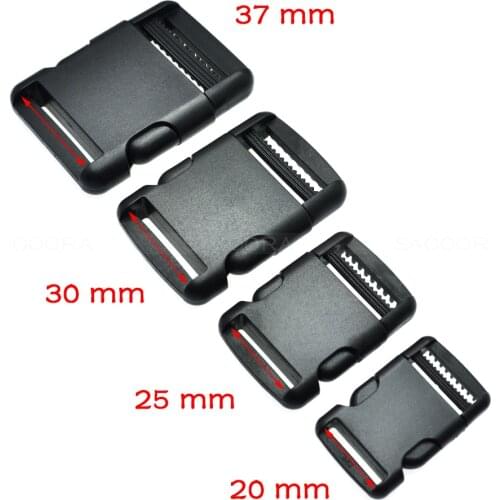 Plastic Side Release Buckles Slimwaist Backpack Straps Webbing 20mm 25mm 30mm 37 mm For Outdoor sports bag travel bag accessory