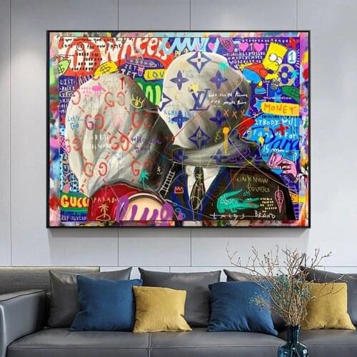 The Kiss Lover By Rene Magritte Canvas Painting Posters and Prints Surrealism Wall Art Pictures for Home Decoration Cuadros