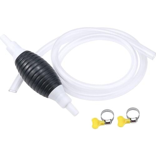 Portable Gasoline Absorber Car Fuel Tank Sucker Oil Barrel Liquid Transfer Pump Manual Rubber Silicone Squeeze Pumping Tube