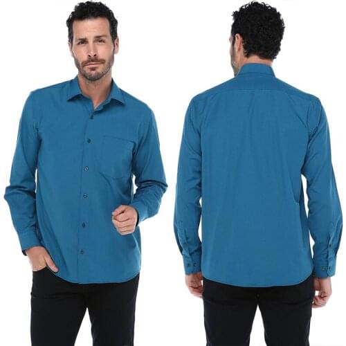 Mens shirt long sleeve Cotton Formal Dresses Fashion Man Lapel Shirt Men Casual High Quality Blousers Straight Male Loose Shirts Turkey Varetta