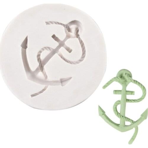 Anchor Silicone Mold For Fondant Cake Decorating Tools Suger Paste Cupcake Candy Chocolate Molds Kitchen Baking Moulds