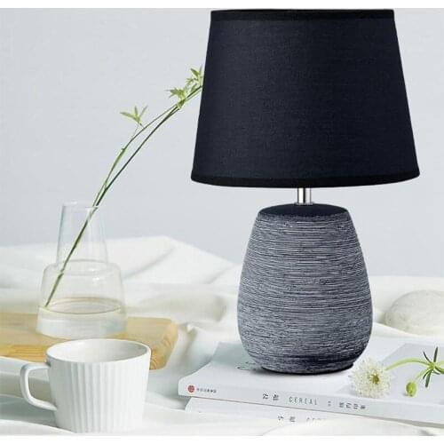 Nordic Ceramic LED Table Lamp Bedroom Bedside Study Living Room Office Desk Lamp Indoor Lighting Stand Light Fixtures Art Decor