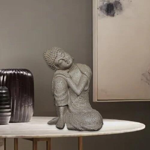 Thai Buddha Statues Bonsai Figurine Outdoor Backyard Hallway Zen Garden Patio Housewarming Indoor Home Office Art Decors