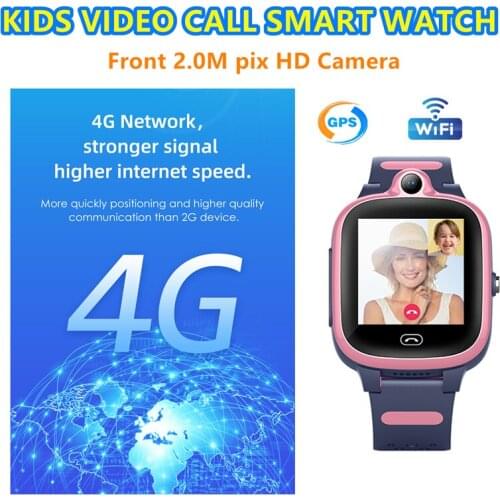 4G+GPS+ WIFI+LBS Tracker Baby Watch Phone Watch Waterproof SOS Video Call For Children Anti Lost Monitor Kids Smart Watch