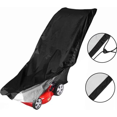 Polyester Lawn Mower Cover Waterproof Weather UV Protector for Push Mowers Universal Fit Shade Garden Supplies High Quality