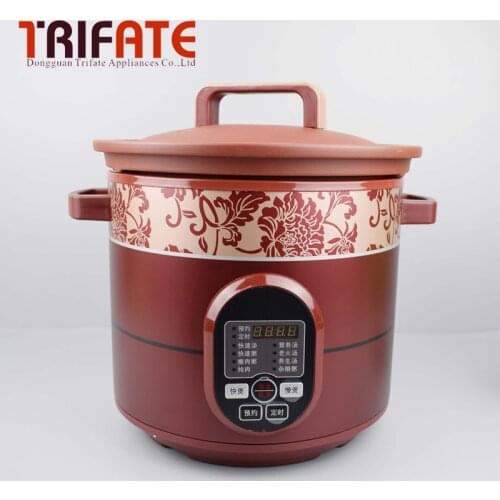 Healthy purple clay redware JYZS-K423 4L large capacity 450w Electric cooker soup stewing porridge stew slow cooker