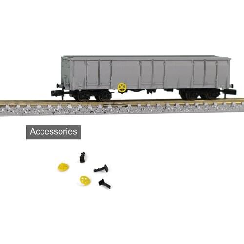 1pc/2pcs/3pcs N Scale 40ft High-side Gondola Car Gray 1:160 Open Wagons Railway Model Container Carriage Freight Car C15013Gr