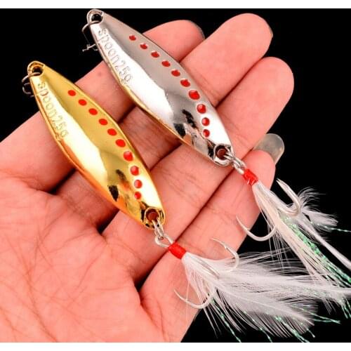 1PCS Metal Spinner Spoon trout Fishing Lure Hard Bait Sequins Noise Paillette Artificial Baits Spinnerbait Fishing Lures Tools