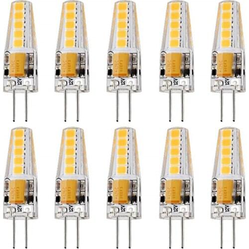 10pcs/lot G4 SMD2835 10leds Led Lampara Replace 30W Halogen Lamp 360 Beam Angle G4 Lamp ampul 12V/220V Warm Cool White Color
