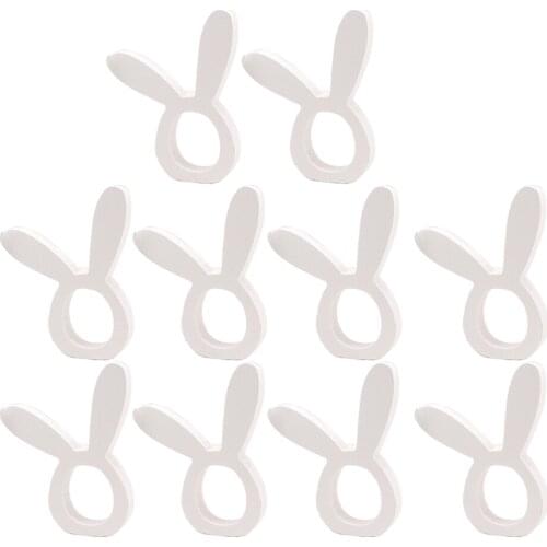 10x Cute Napkin Rings Dining Room Napkin For Bar Restrauant Decor