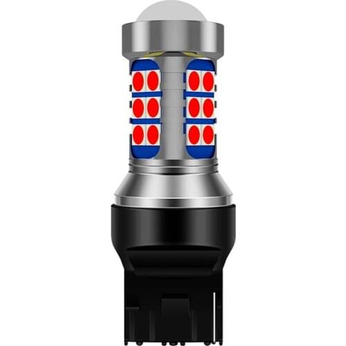 10Pcs New T20 7440 W21W WY21W Super Bright 3030 LED Car Brake Bulbs Turn Signals Auto Backup Reverse Lamp Daytime Running Lights