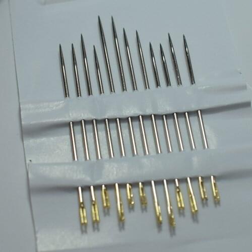 12pcs/set 2 Hole Blind Needles High Carbon Steel Small Exquisite Self-threading DIY Needlework DIY Sewing Pin for The Elderly