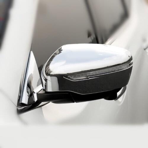 2PCS Car Chrome Styling Rearview Mirror Exterior Covers Accessories Sticker for Nissan X-Trail T32 2014 2015 2016 2017