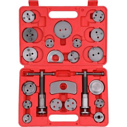 22pcs Universal Auto Disc Brake Caliper Car Wind Back Pad Piston Compressor Automobile Garage Repair Tool Kit Set 2019 New