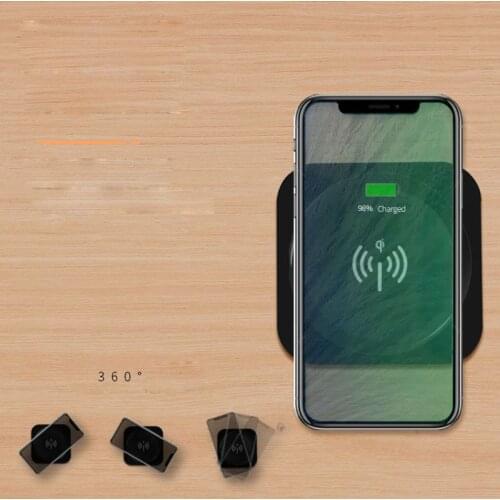 6cm Grommet Hole Office In-Desk Mounting Fast Wireless Charger For i-Phone 11 XS