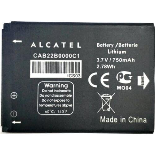 New CAB0400000C1 TLi004AB CAB22D0003C1 CAB30M0000C2 battery for ALCATEL OT708 OT-708 OT-2010 OT-2010D OT-2010X OT-356 OT-665X