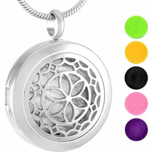 Free Pads! Heal Aromatherapy Perfume Locket Essential Oil Young Living Diffuser Necklace 316 Stainless Steel(only pendant)
