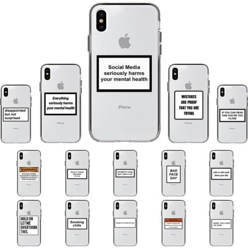 LVTLV The Art Of Eye Contact Clear Letter social media Phone Case for iPhone 11 12 pro XS MAX 8 7 6 6S Plus X 5S SE 2020 XR case