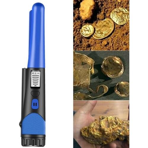 Metal Detector,Portable High Sensitivity Metal Detector One-button LED Indicator Gold Detector with Woven Holster Bag