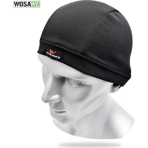 Sweat Absorb Cycling Cap Breathable Quick Dry Bicycle Motorcycle Helmet Sweat Inner Cap Bike bandana Summer Racing Hat Headwear