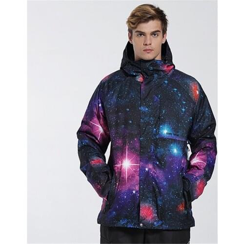 GSOU SNOW mens Waterproof Ski Jacket Snowboard Jacket keep Warm Breathable Winter Jacket Snow Coats Outdoor Ski Clothes suit