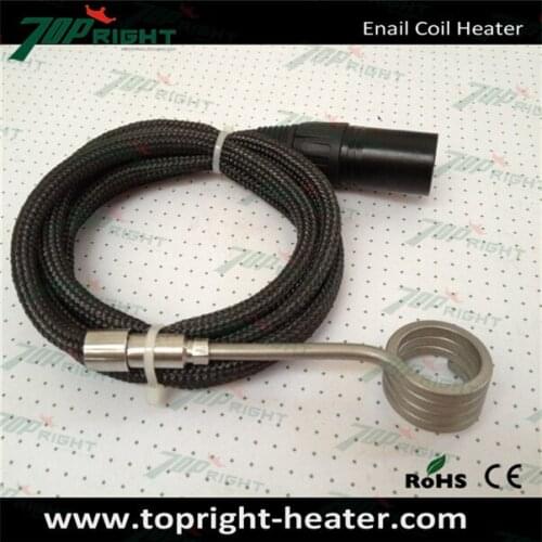 Hot sale!!Just in May,2016. 5pcs coil heater for yourOptional collocation, 16/20mm enail coil heater with black kevlar
