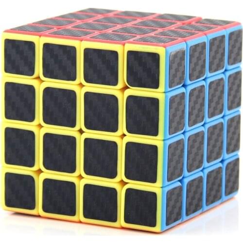 4x4x4 Fast Speed Magic Cube Super Smooth MoYu Puzzle Twist Classic Black Fancy Cubic Brain Teaser Safe ABS Professional Jigsaw