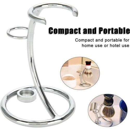 Bathroom Men Shaver Stainless Steel Razor Holder Shaving Shelf Storage Rack