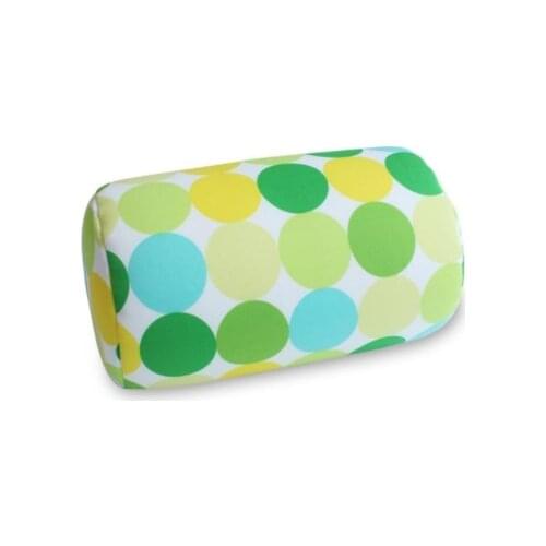 Soft Printing MicroBead Roll Pillow Car Cushion Neck Head Leg Back Support Bolster Bed Pillow