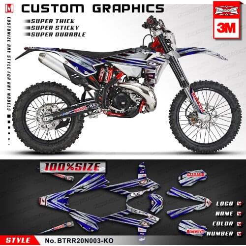 KUNGFU GRAPHICS Motocross Stickers Off-Road Decals Vinyl Wraps for Beta RR 125 250 300 350 390 430 480 2020 2021