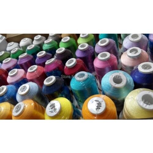 Free shipping 100% viscose rayon Embroidery machine Thread 116 cones 58 shades each suitable for most home embroidery machines