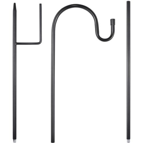Shepherd Hook Plant Hook Garden Stake Outdoor Plant Stand Hanger for Hanging Plants Solar Lights Bird Feeders Yard Garden Decor