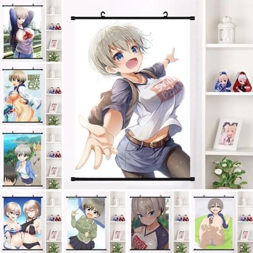 Printed Decor Home Room Sexy Bikini Girl Hanging Canvas Painting Cartoon Anime Character Plastic Scrolls Picture Poster Wall Art