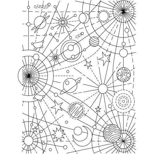 Planet Transparent Silicone Rubber Stamp Sheet Cling Scrapbooking DIY Cute Pattern Photo Album Stamp