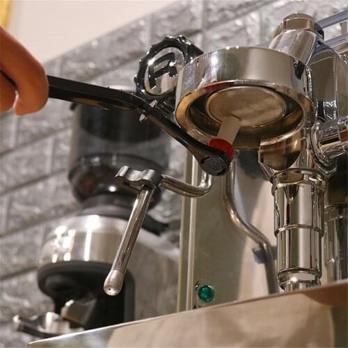 Cleaning Brush Coffee Machine Elbow With Spoon Long Handle Brush Edible Elastic Bristles Durable Thickened Nylon Bristles