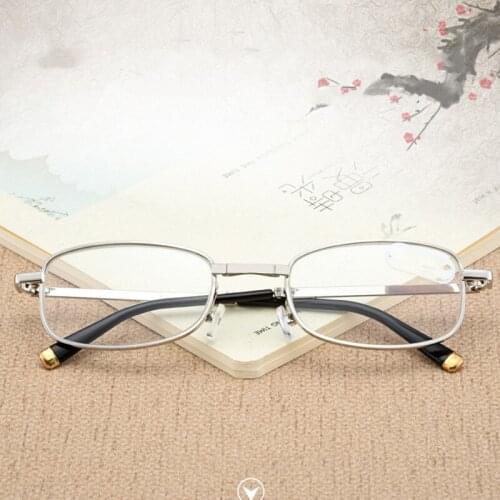 Folding Portable Comfortable Presbyopic Frame Mens Fashion Light Eyeglasses Womens Light And Elegant Eyewear With Glass Lenses