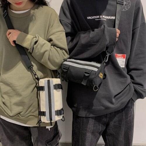 Unisex Hip Hop HandBag for Women Cool Fanny Belt Pack Street Reflective Shoulder Crossbody Chest Bag New Brand Money Pouch Purse