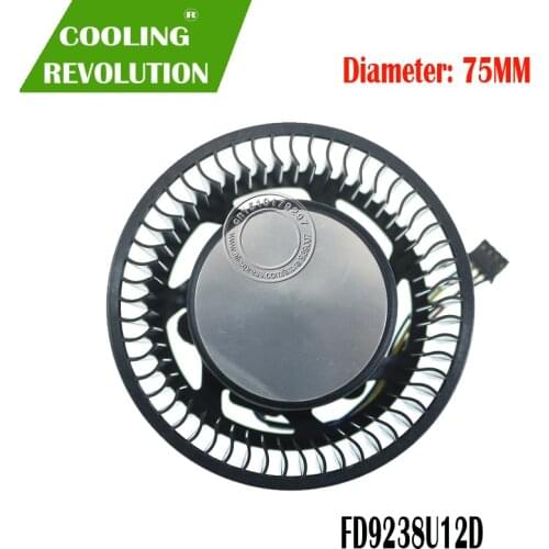 FD9238U12D 12V 1.2A 75mm 37 * 37 * 37mm 4PIN graphics card Fan For ASUS TURBO GTX970 OC 4GD5 Graphics Card Cooler Cooling Fan