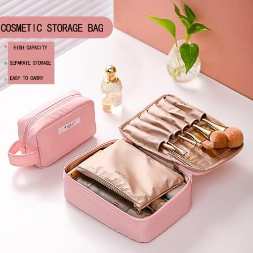 Large-Capacity Waterproof Makeup Bag Cosmetic Storage Bag Wash Bag Portable Travel Womens Cosmetic Bag Organizer