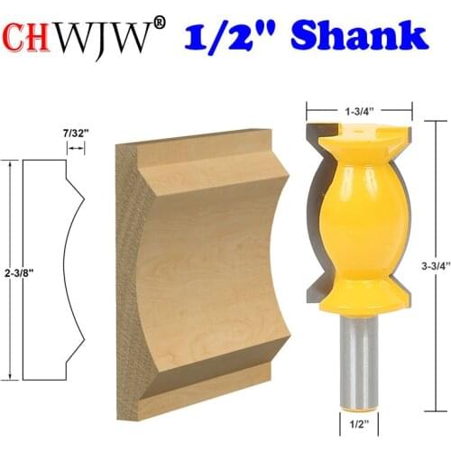 1pc Crown Molding Router Bit -1/2" Shank Tenon Cutter for Woodworking Tools