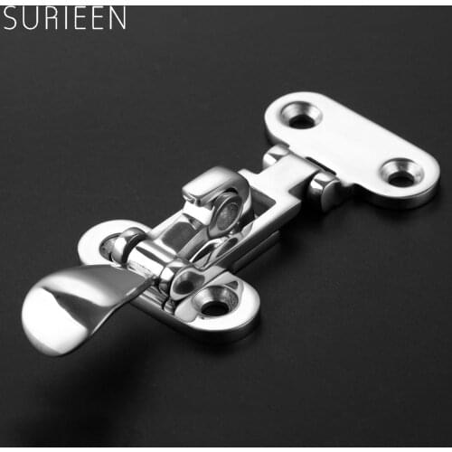 1Pc Marine Stainless Steel 316 Boat Deck Anti-Rattle Locker Hatch Latch Clamp Fastener Hardware Boats Yacht Accessories 105*50mm