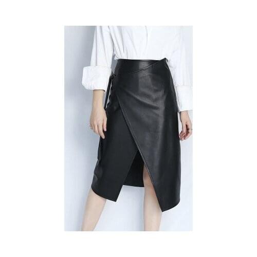 Top brand Fashion 2020 New Genuine Sheep Leather Skirt E62 high quality