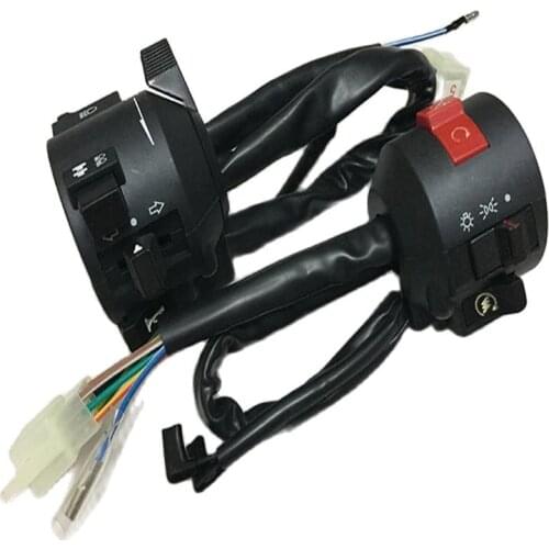 22mm 7/8" Motorcycle Handlebar Control Switches Horn Turn Signal Headlight Fog Light Electric Start Handle Left Right Switch
