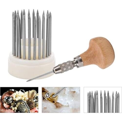 23pcs Beading Tools Set Graver Beader for Jewelry Diamond Stone Setting Graver Tool DIY Jewelry