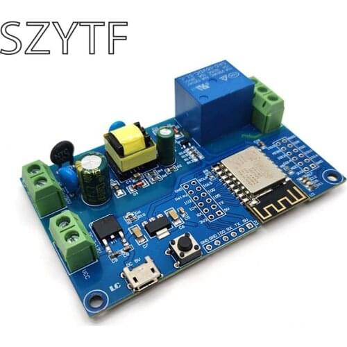 AC/DC Power Supply ESP8266 WiFi Single-Channel Relay Module ESP-12F Development Board